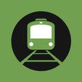 Flat train icon