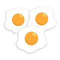 Fried egg illustration Royalty Free Stock Photo