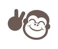 Funny monkey draw