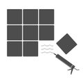 Gluing tool working icon