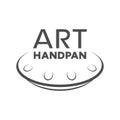 Handpan symbol design Royalty Free Stock Photo
