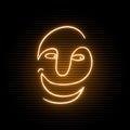 Happy neon face