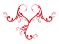 creative design love floral heart