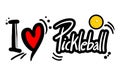 Love pickleball message