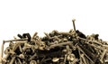 Metal screws background Royalty Free Stock Photo