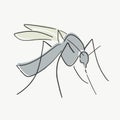 Creative design of mosquito illustration