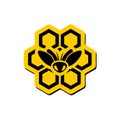 Nice bee icon Royalty Free Stock Photo