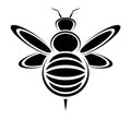 Nice wasp icon Royalty Free Stock Photo