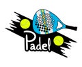 Padel racket illustration