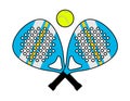 Padel racket illustration