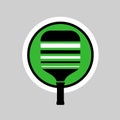 Pickleball racket icon