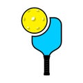 Pickleball racket illustration