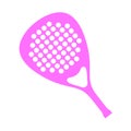 Pink padel racket