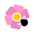 Pollination flower icon