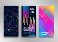 Creative design poster with vibrant gradients