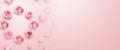 Creative design promo banners, Pink design, light background, Valentine`s Day, Women`s Day, the eighth of March, hot sale,