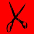 Red scissors Royalty Free Stock Photo