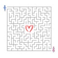 Searching love in maze