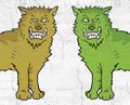 Two color wolfs