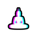 Visual effect buddha icon