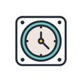 Creative Design of Wall Clock Icon Royalty Free Stock Photo