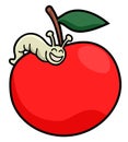 Worm apple