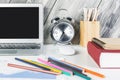 Creative designer desk closeup Royalty Free Stock Photo