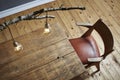 Creative desktop modern lifestyle birch lamp and wooden table