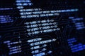 Creative digital programming language on background. Software developer and html concept. 3D Rendering