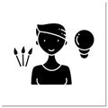 Creative director glyph icon Royalty Free Stock Photo