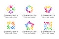 Creative Diversity Colorful Sign Symbol. Unity and Solidarity On Circle Shape.