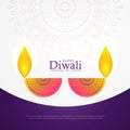 Creative diwali celebration poster festival greeting card design