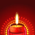 Creative diwali diya background