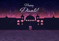 Creative Diwali Festival Template Design. Happy Diwali. Traditional Indian Festival