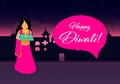 Creative Diwali Festival Template Design. Happy Diwali. Traditional Indian Festival