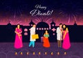 Creative Diwali Festival Template Design. Happy Diwali. Traditional Indian Festival