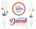 Creative Diwali special offer discount banner