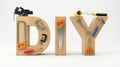 Creative DIY Typography with Essential Hand Tools Royalty Free Stock Photo