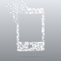 Creative dot icon phone Royalty Free Stock Photo