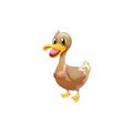 Creative duck illustration cartoon character