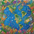 Creative Earth Day artwork that celebrates the beauty and diversity