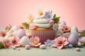Creative Easterthemed cupcakes decorated with