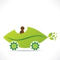 Creative eco leaf car design