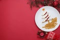 Creative edible christmas tree, food art, kids food