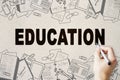 Creative education background Royalty Free Stock Photo