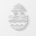 Creative egg for Happy Easter celebration. Royalty Free Stock Photo
