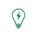 This is creative electric logo. Royalty Free Stock Photo