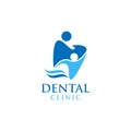 Creative and elegant of family TOOTH CLINIC logo concept