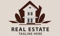Creative and elegant real state home logo design.