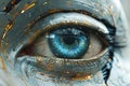 Creative element of a cybernetic eye Royalty Free Stock Photo